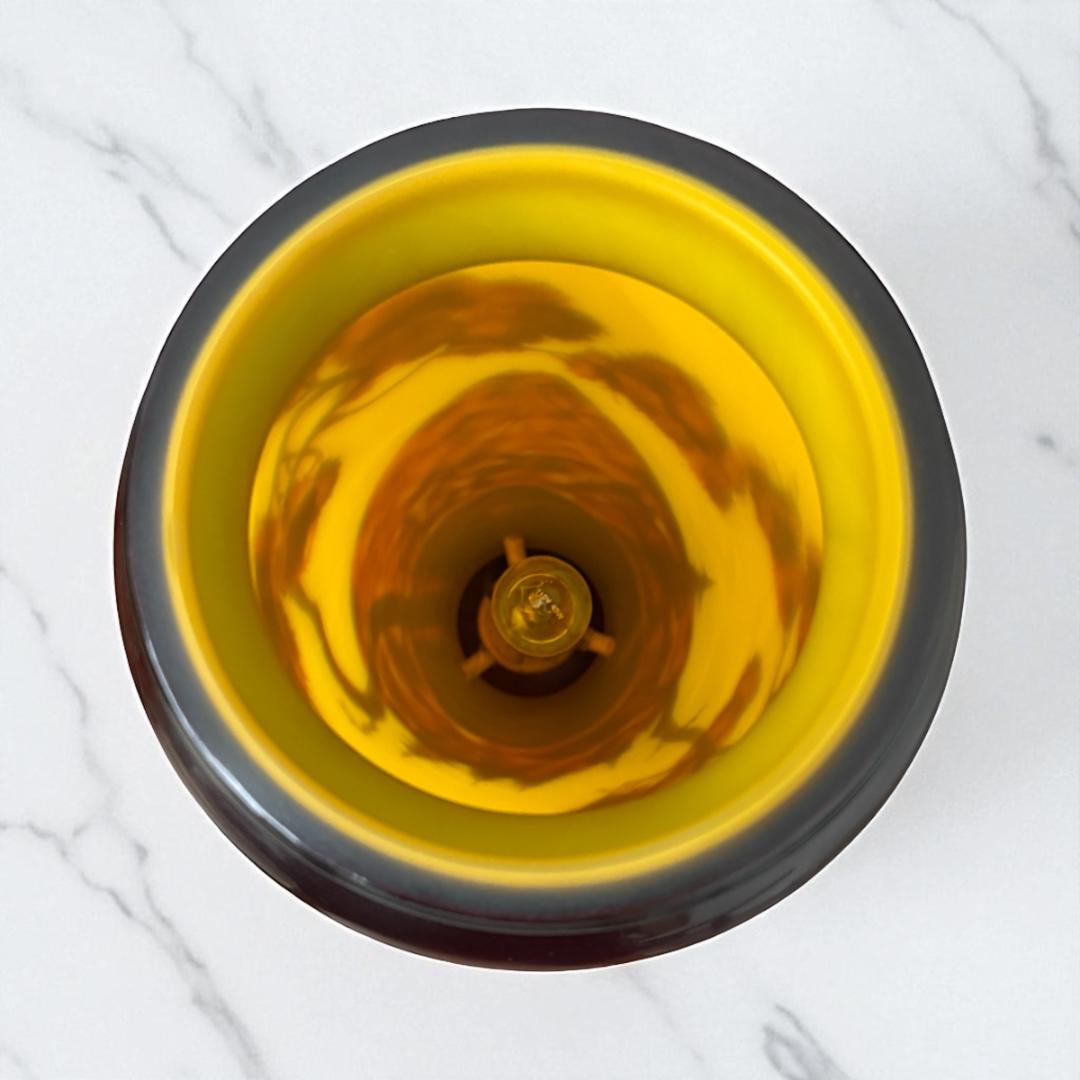 高さ62㎝【特大】山景文エミールガレ風ランプ　アンティーク