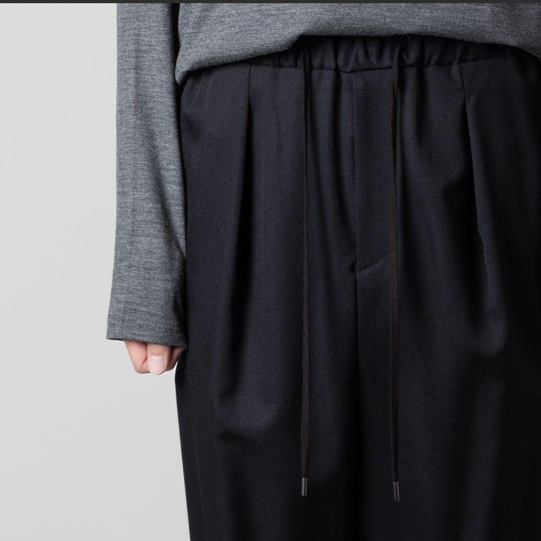 パンツ ato CLASSIC WOOL TWILL SARROUEL PANTS