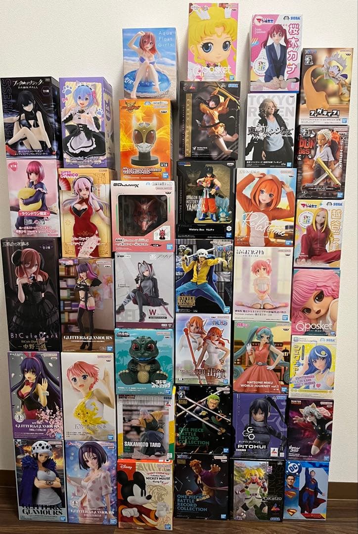 人気フィギュア38個まとめ売り（ドラゴンボール、ワンピース、呪術、美少女など）