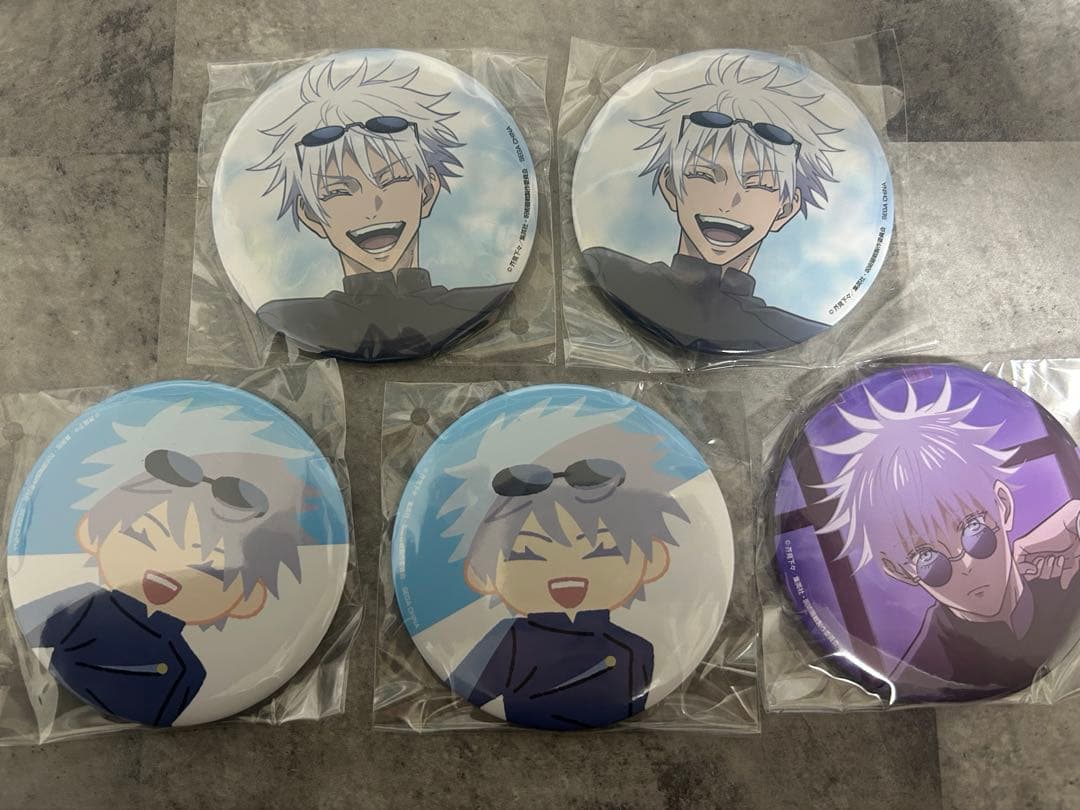 ☆最終値下げ☆五条悟 缶バッジ 呪術廻戦 セガラッキーくじ 群青 落日