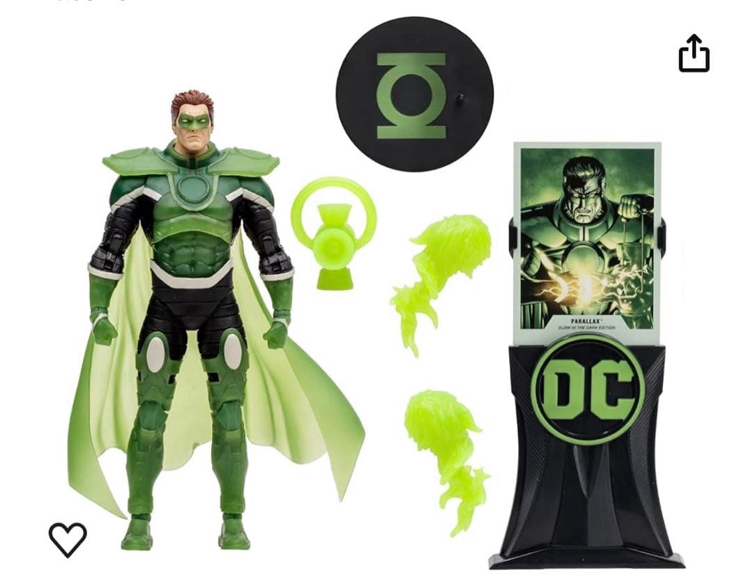 【海外限定レア品】DCマルチバース グリーンランタン パララックス 蓄光