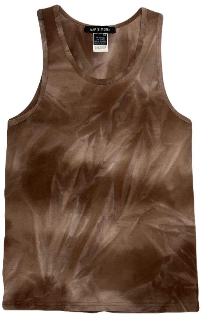 raf simons 98ss black palms期 タイダイ タンクトップ