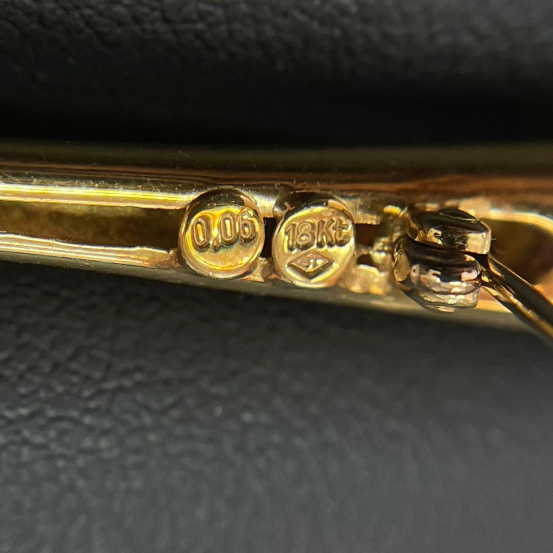 18KT パールとルビーのブローチ