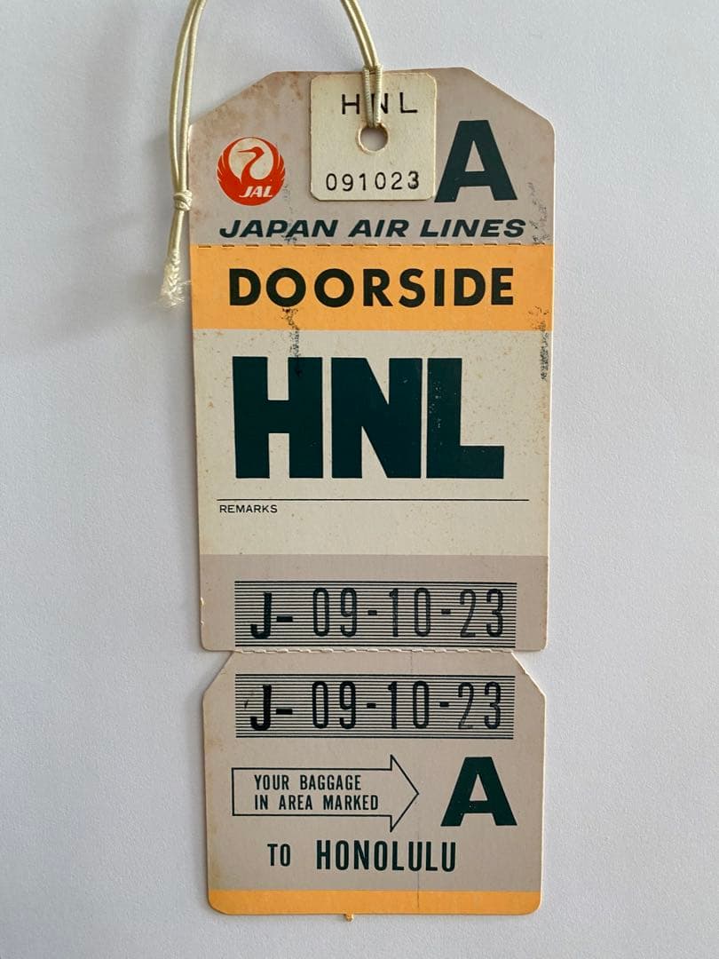 JAL 荷物用タグ 国際線【超レア品】7種