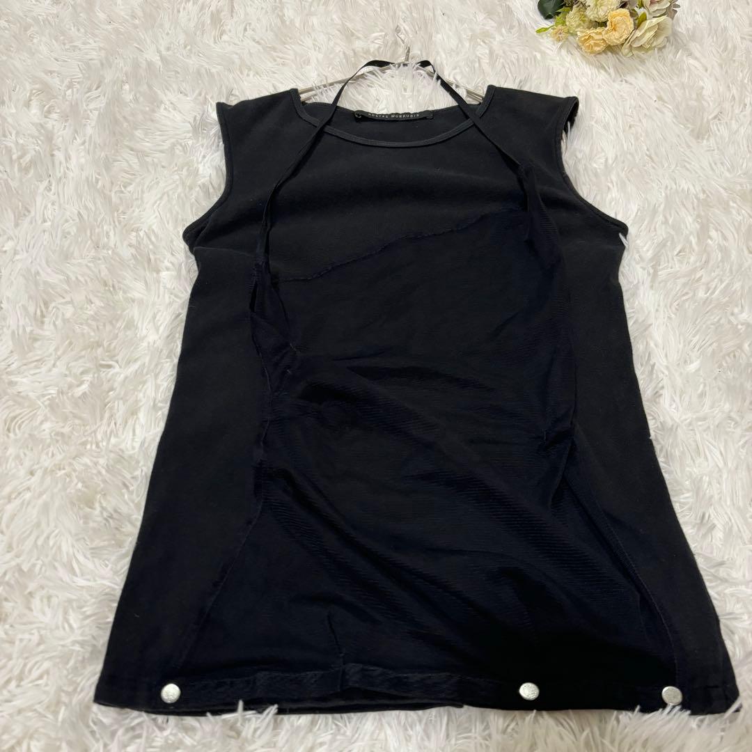 kostas murkudis コスタスムルクディス　ブラックタンクトップ　36