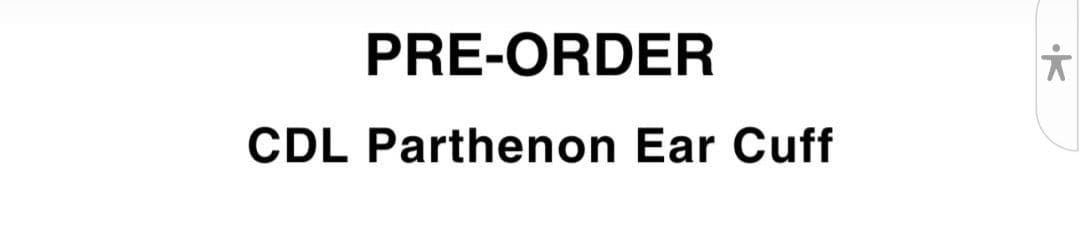 CDL Parthenon Ear Cuff　シルバー