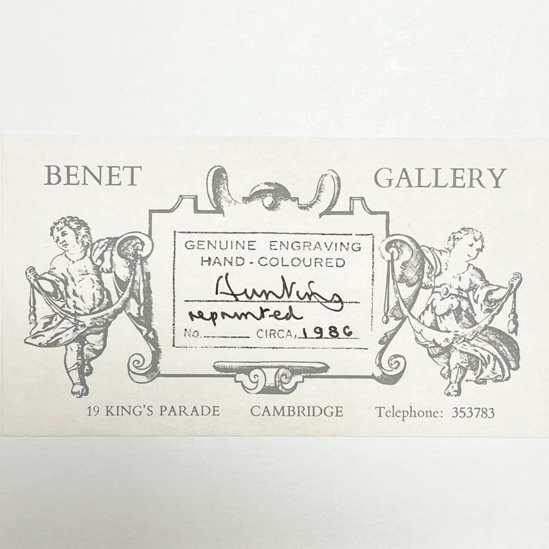 銅版画 英国 イギリス ヴィンテージ ハンティングシーン(3)