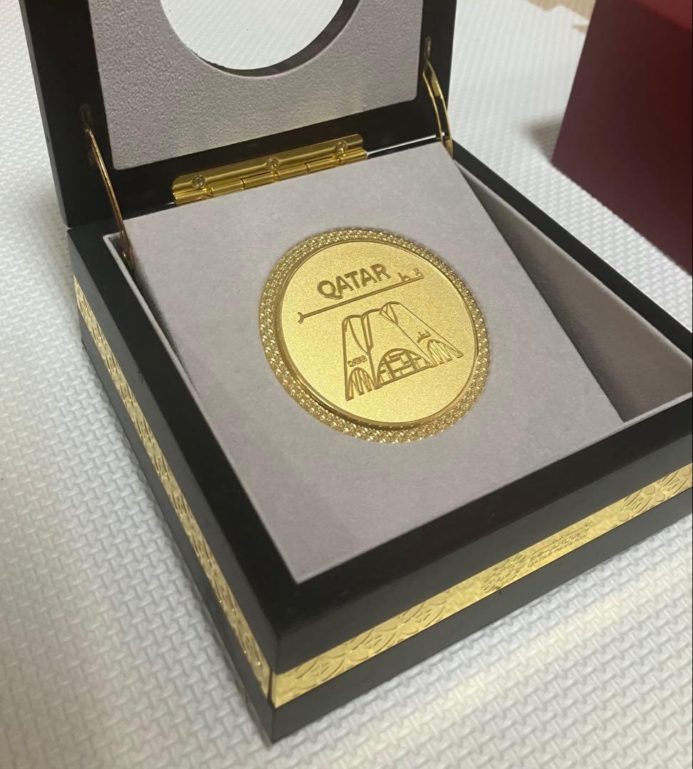 【完売品】EXPO2025 金メダル(大) 専用ケース付 大阪関西万博　カタール