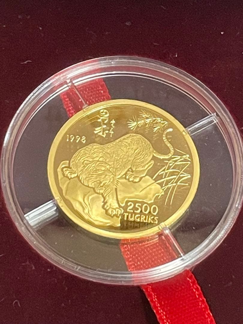 1998年発行 2500トゥグリクス 金貨