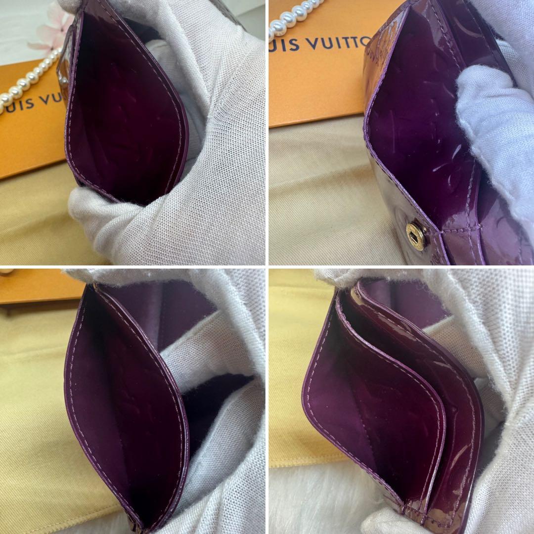 ルイヴィトン ポルトフォイユ・サラ モノグラム ヴェルニ 長財布 アマラント