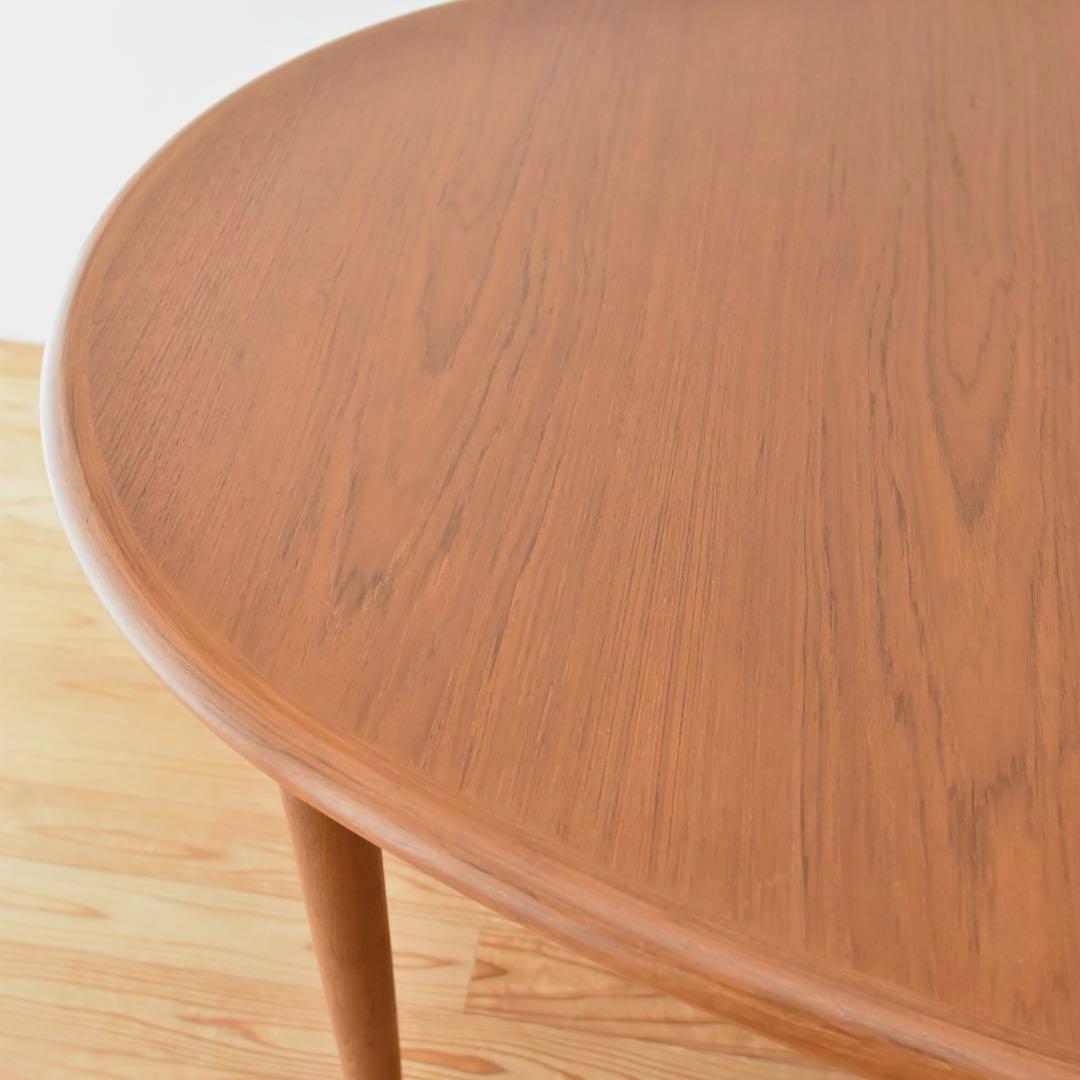 デンマーク Gudme チーク 北欧ヴィンテージ オーバルエクステンション