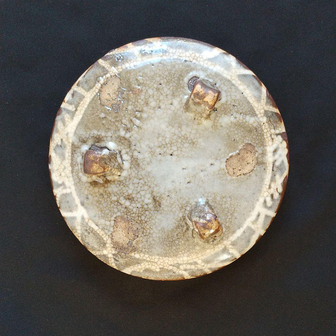 特別出品 桃山～江戸初期 鼠志野 足つき向付 美術館級 古箱 骨董