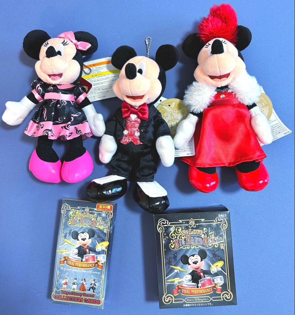 ディズニー　ディズニーシー　BBB ミッキー　ミニー　ぬいぐるみバッチ等　5点