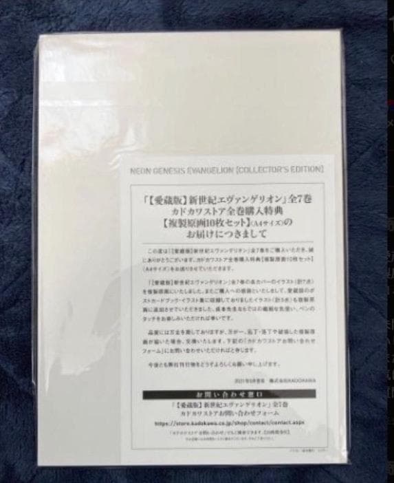 愛蔵版 新世紀エヴァンゲリオン 複製原画のみ 全10枚セット 新品未開封