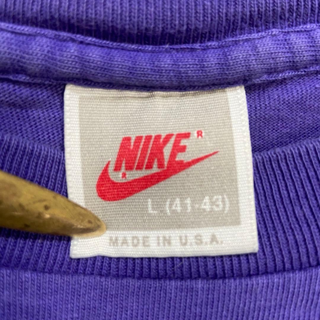 大橋太一 90s☆USA製☆NIKE☆ロゴTシャツ☆銀タグ☆ACG☆アクア