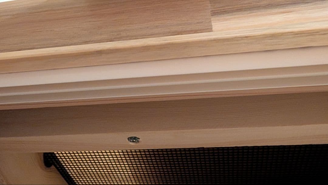 アカシア集成材15ミリ幅90縦45奥行45蜜蝋オイル仕上げ