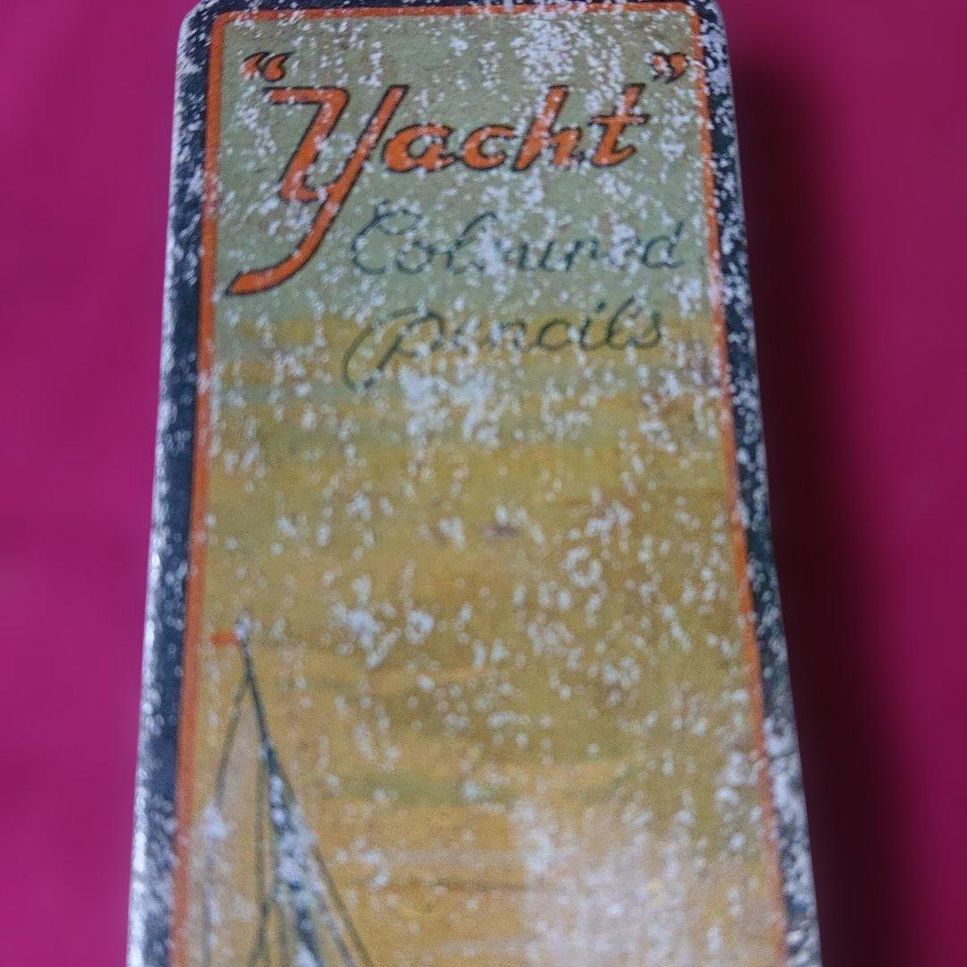 1920年製超希少ヴィンテージヨット鉛筆ブリキ箱入Yacht Pencils