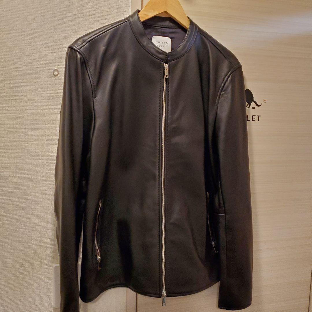 UNITED TOKYO シングルライダース ラムレザー　サイズ 4