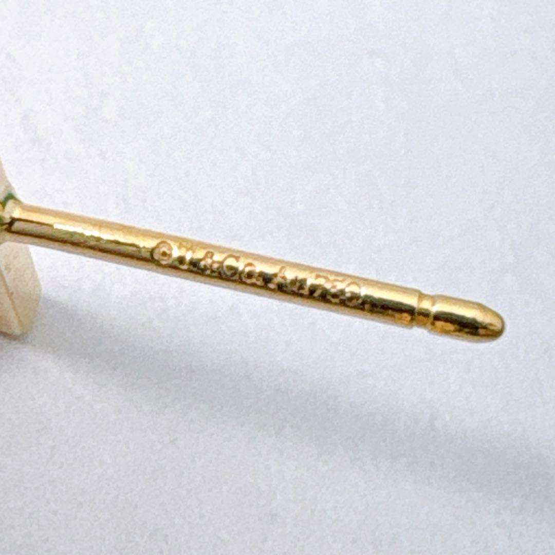 極美品 付属品付 ティファニー Tワイヤー フープ ピアス ゴールド k18