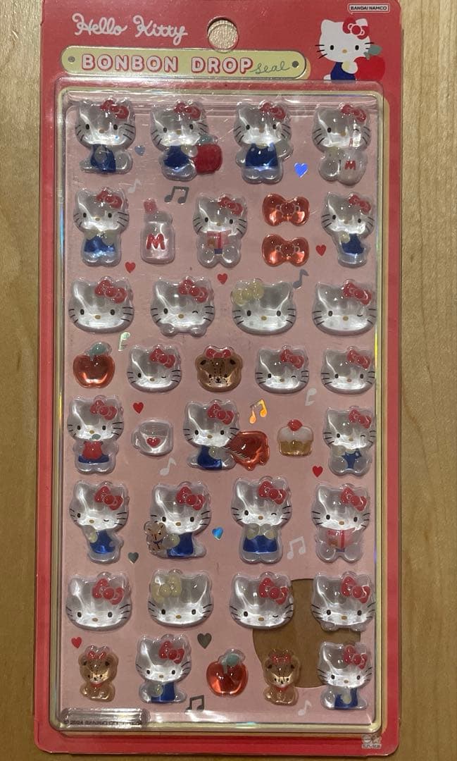 サンリオ ボンボンドロップ シール キティA B はぴだんぶい正規品