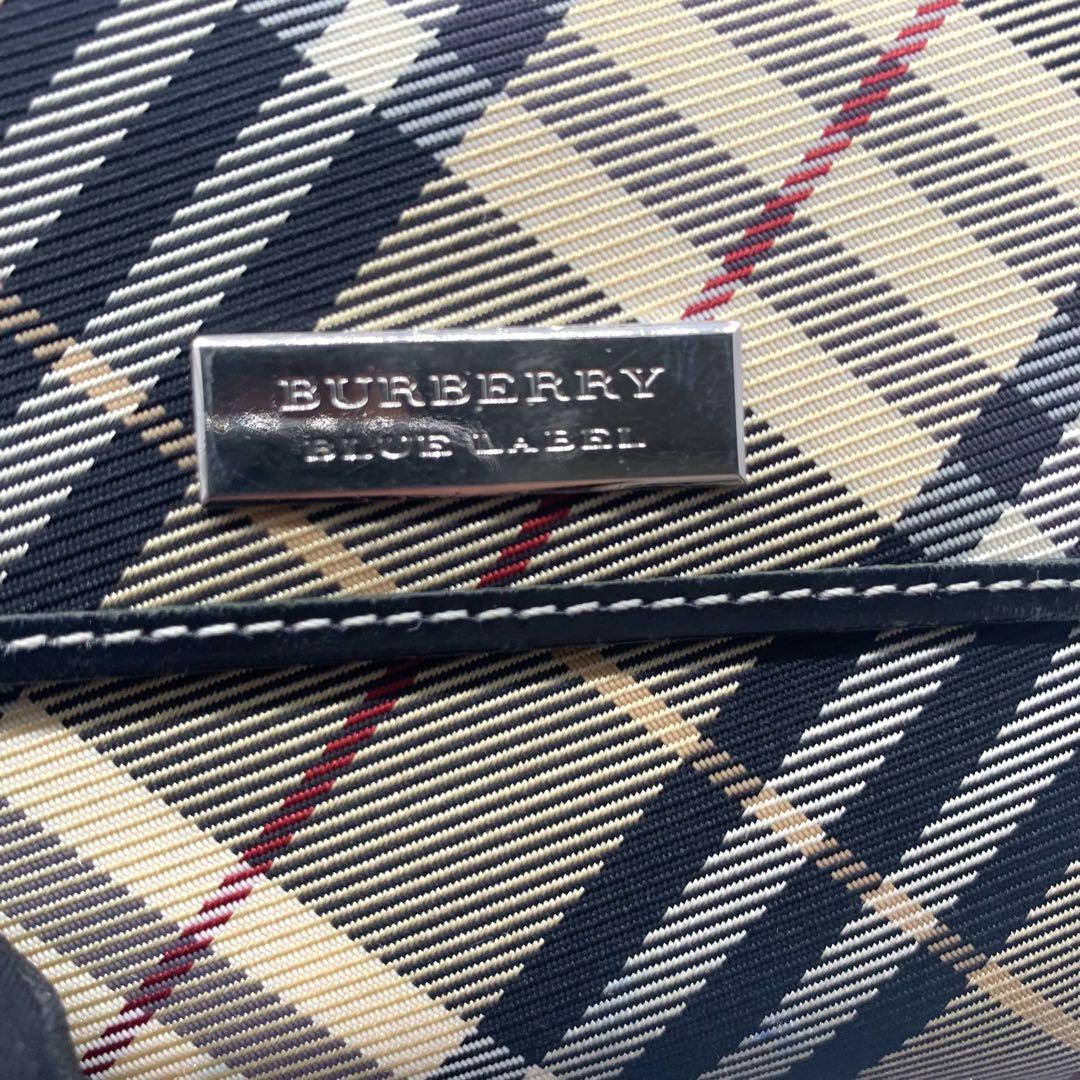 Burberry Blue Label チェック柄 二つ折り財布