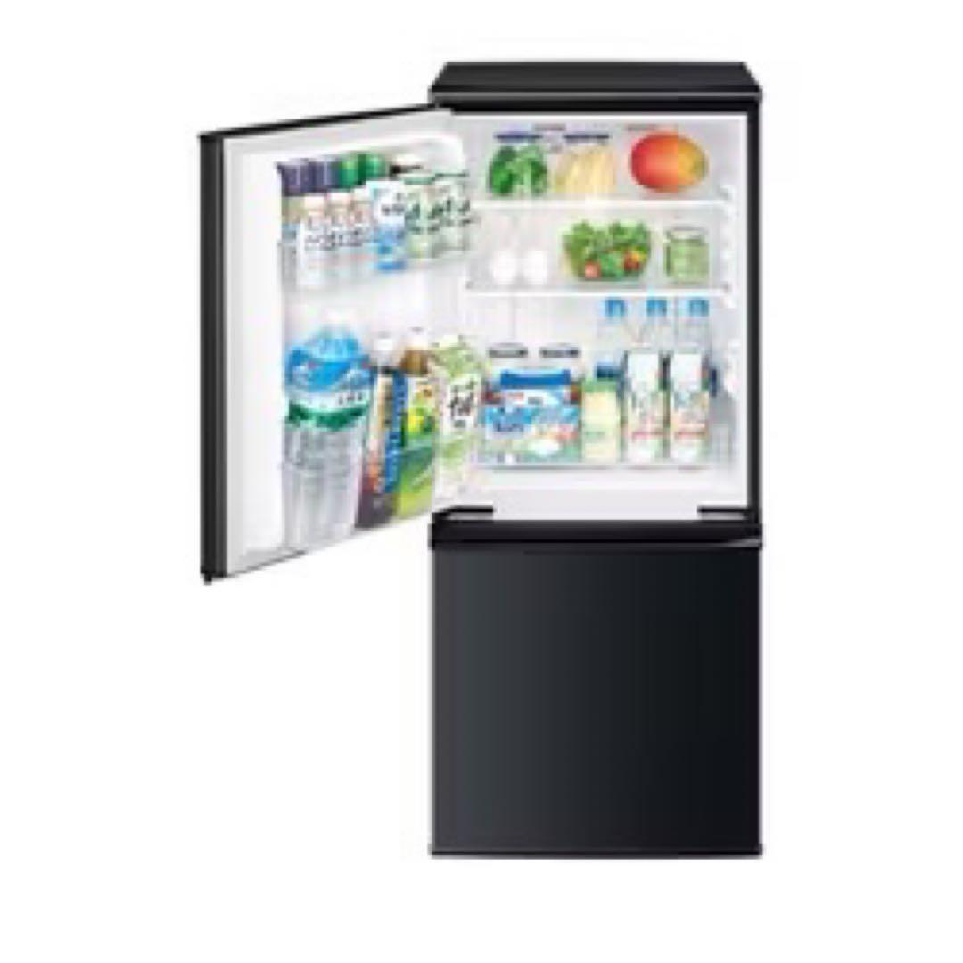 両開き可 SHARP 単身用冷蔵庫 ブラック 137L SJ-D14B-B