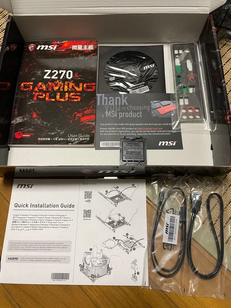 core i7 CPU + MSI Z270 マザーボード+メモリ16GBセット