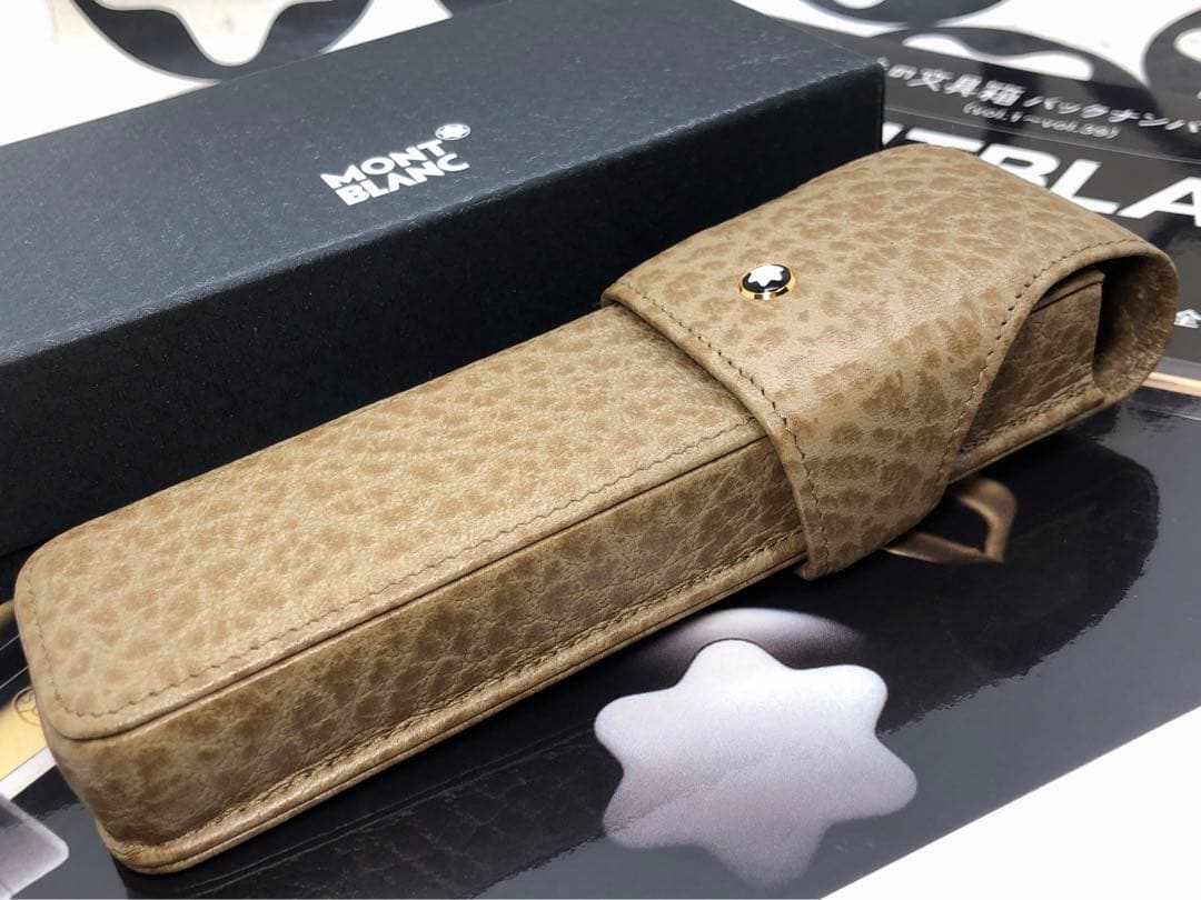 ️モンブラン⭐️マイスターシュテユック製のルグラン本革製ペンポーチ⭐️オーストリッチ