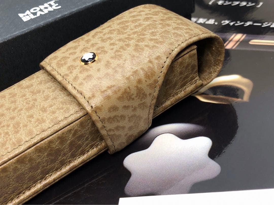 ️モンブラン⭐️マイスターシュテユック製のルグラン本革製ペンポーチ⭐️オーストリッチ