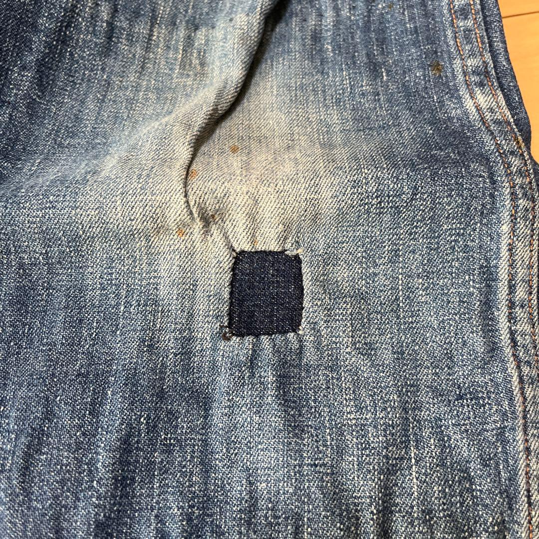 40s〜 kids TEXAN ビンテージ デニムパンツ UFOリベット 縦落ち