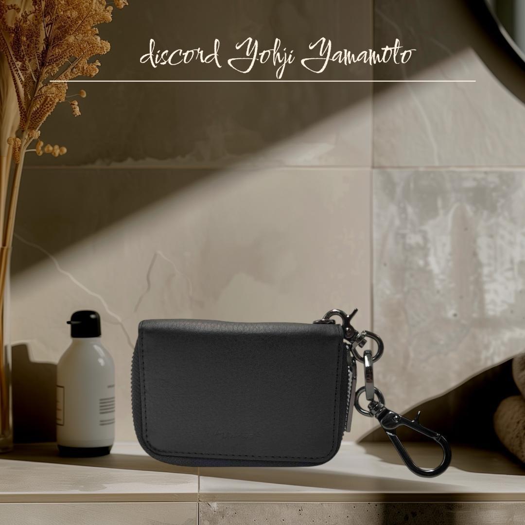 極美品 ディスコードヨウジヤマモト 25SS レザー スマートキーケース 黒