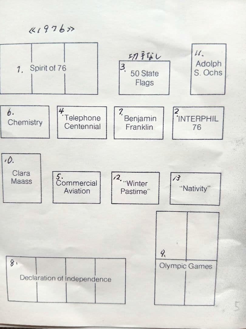 コレクション UNITED STATES POSTAL SERVICE 72~76 NO733