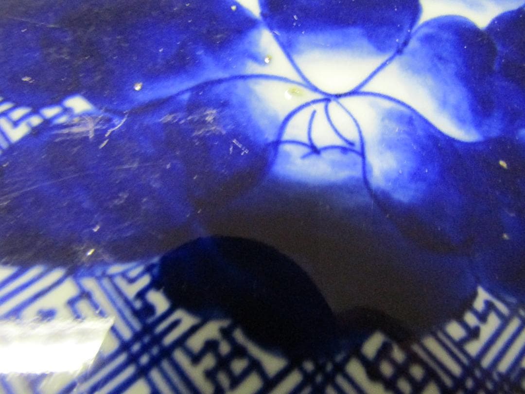 次代に残してほしい一品　伊万里べろ藍大皿　明治（A301)