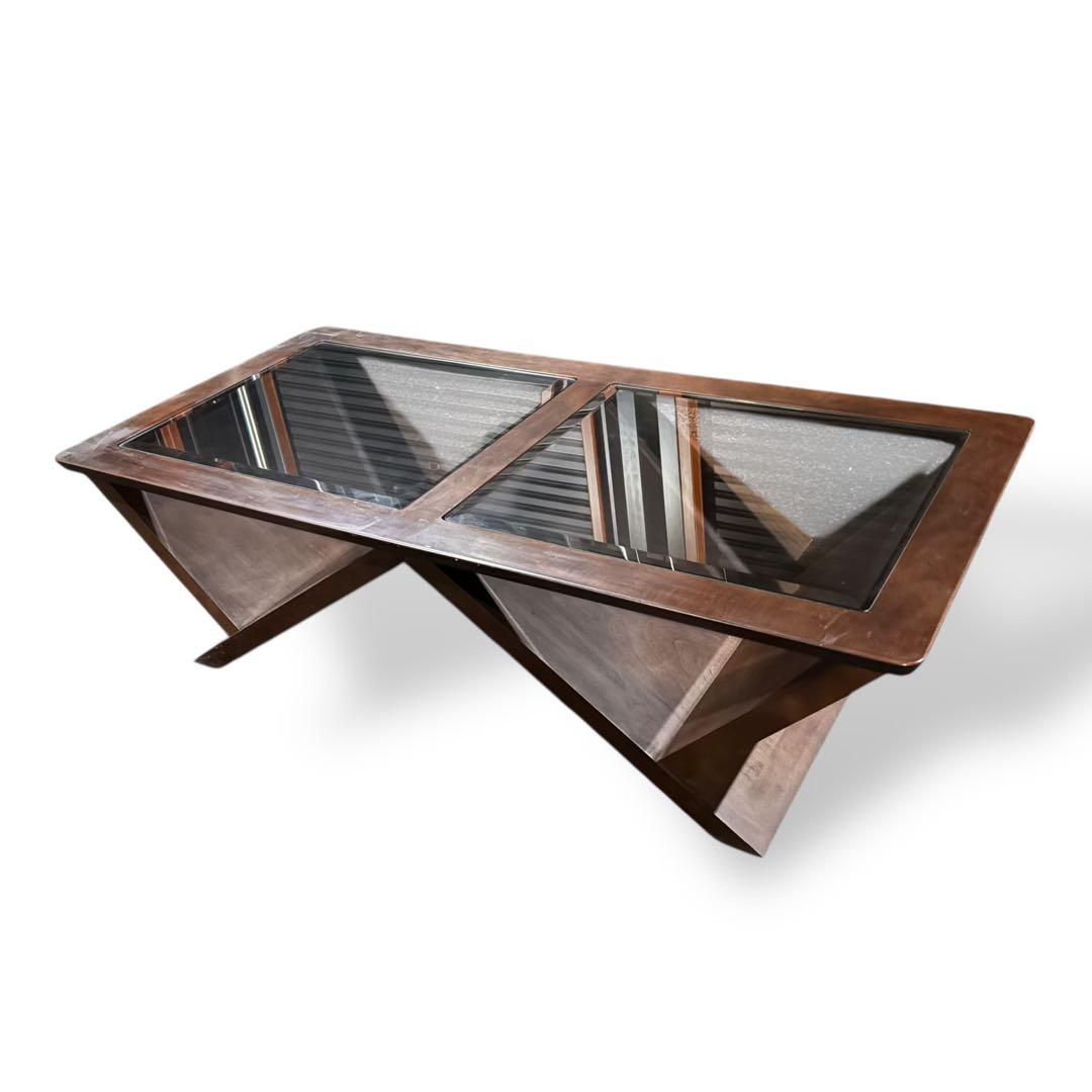 マルニ 木工 ガラス天板 ローテーブル｜モダンデザイン