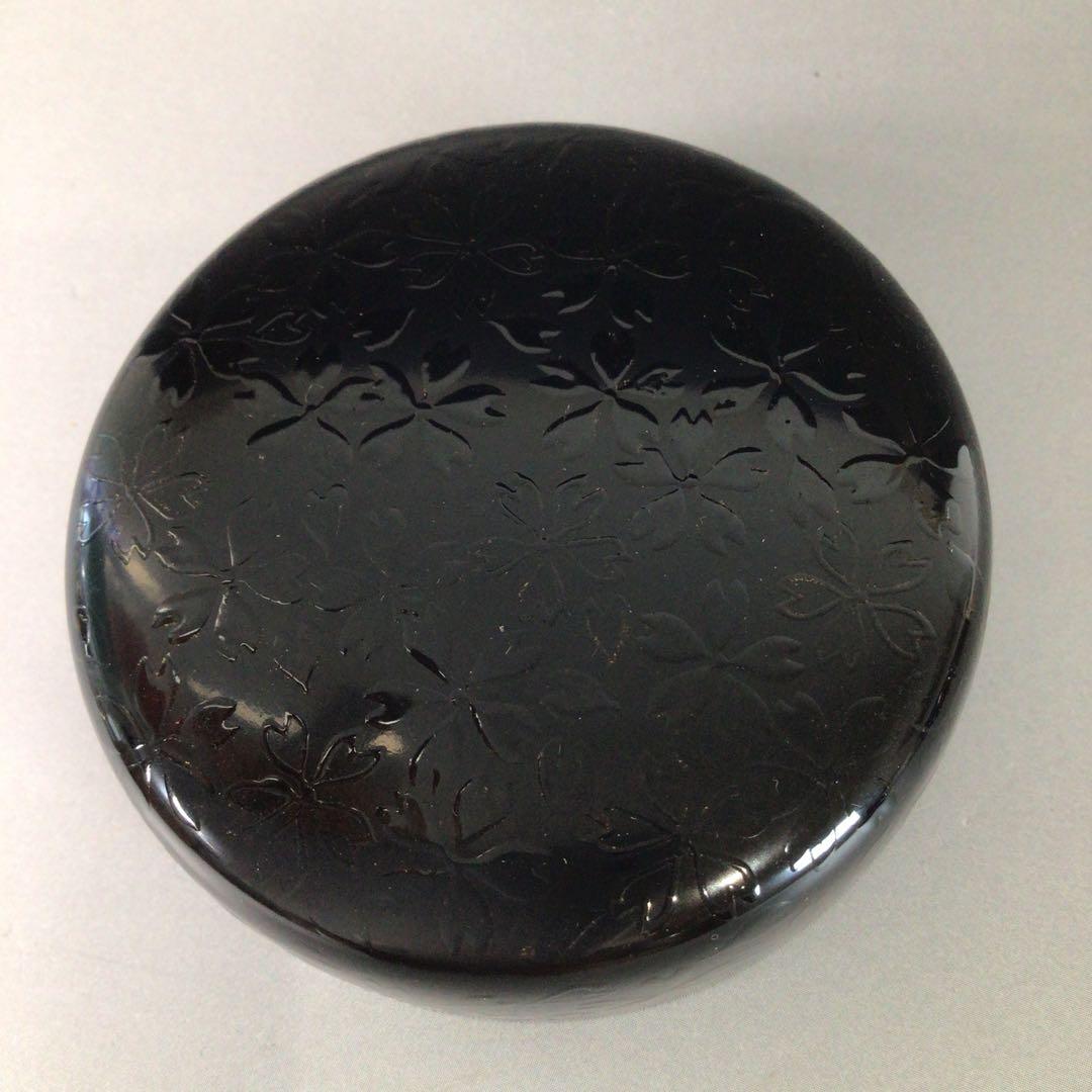 Ｒ８９３　棗　『漆匠　前端春斎作』『夜桜蒔絵』『中棗』　共箱　茶道具