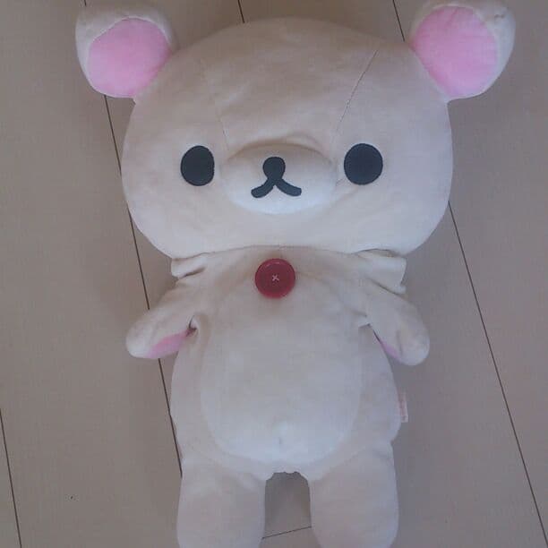 毛はもふもふ、目はかわいい！リラックマのぬいぐるみです。