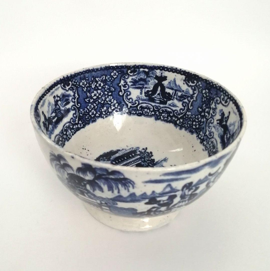 阿蘭陀焼 デルフト ペトルス・レグー窯 銅版転写 カフェオレボウル アンティーク