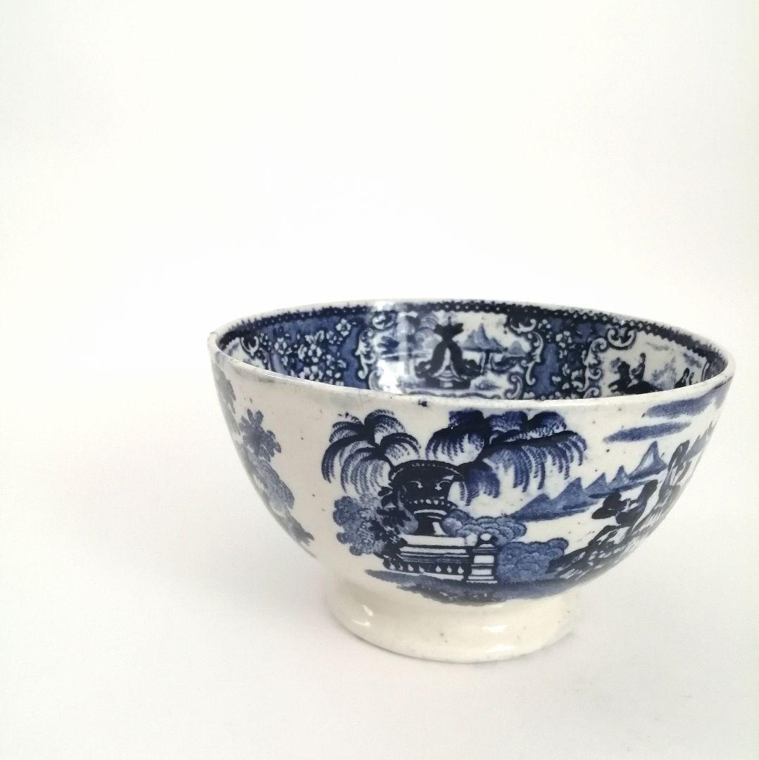 阿蘭陀焼 デルフト ペトルス・レグー窯 銅版転写 カフェオレボウル アンティーク