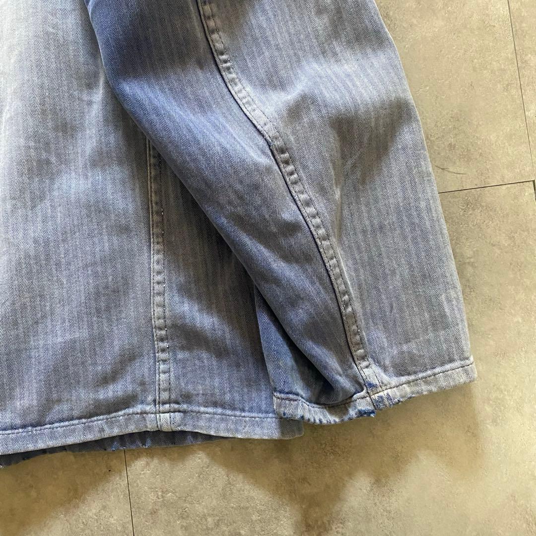 70s フレンチワーク　ユーロ　コットンジャケット ボロ