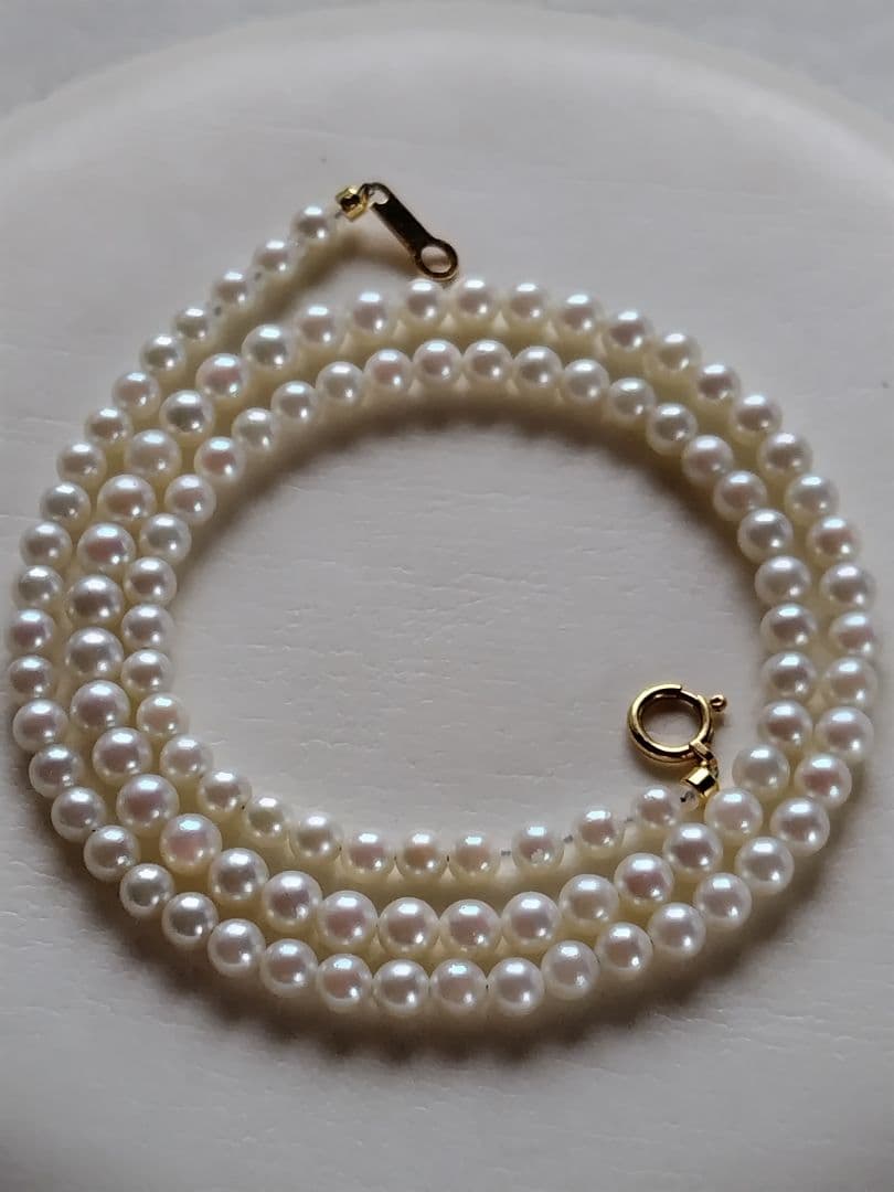 K18 アコヤ真珠ベビーパール ネックレス