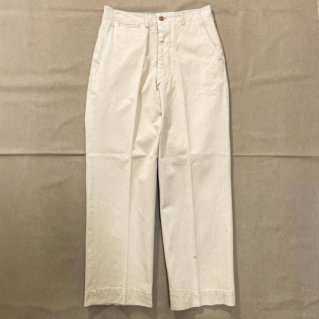 40s ARMY 45カーキ ミリタリー チノパン ビンテージ usa old