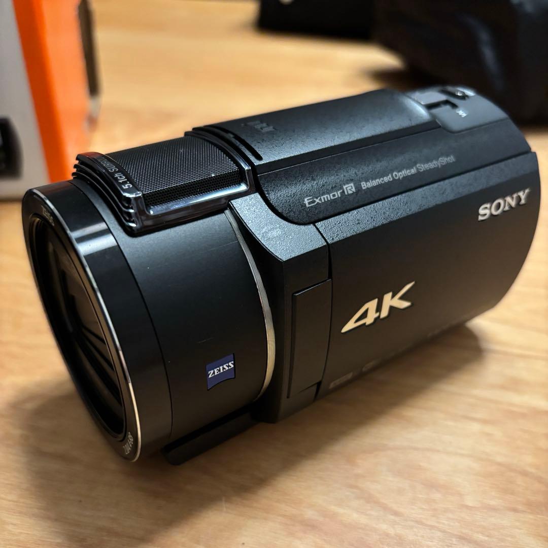 極美品 SONY FDR-AX45 4Kビデオカメラ バッテリー2個付