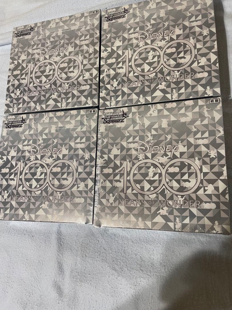 ディズニー100 未開封シュリンク付4box