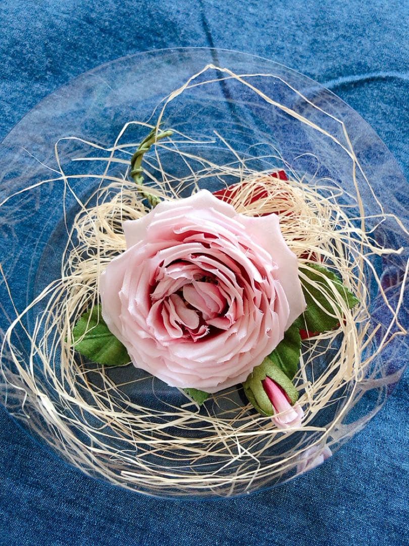 ピンクハウス❤️【未使用】藁付きばらコサージュ❤️