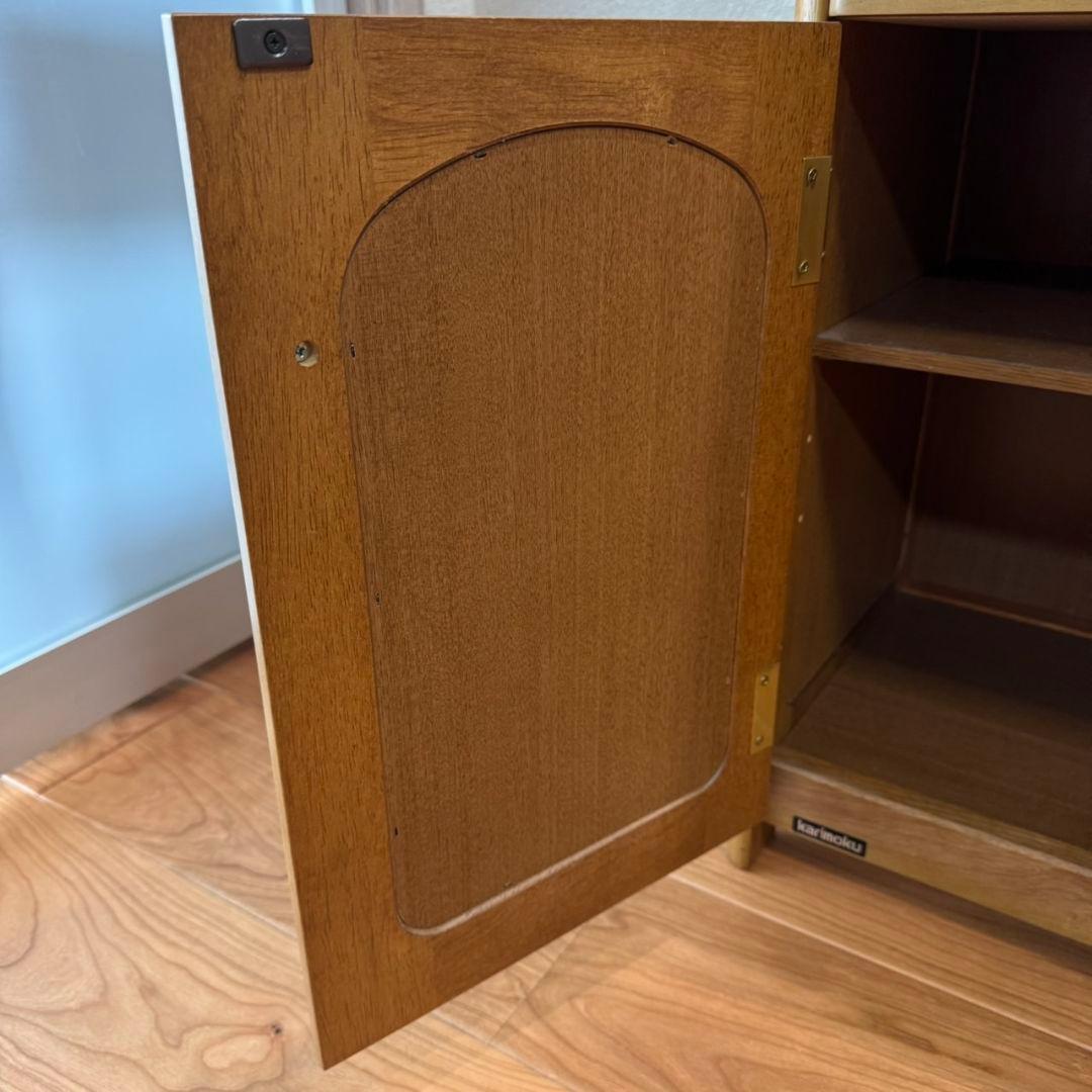 カリモク　飾り棚　花台　電話台　FAX台