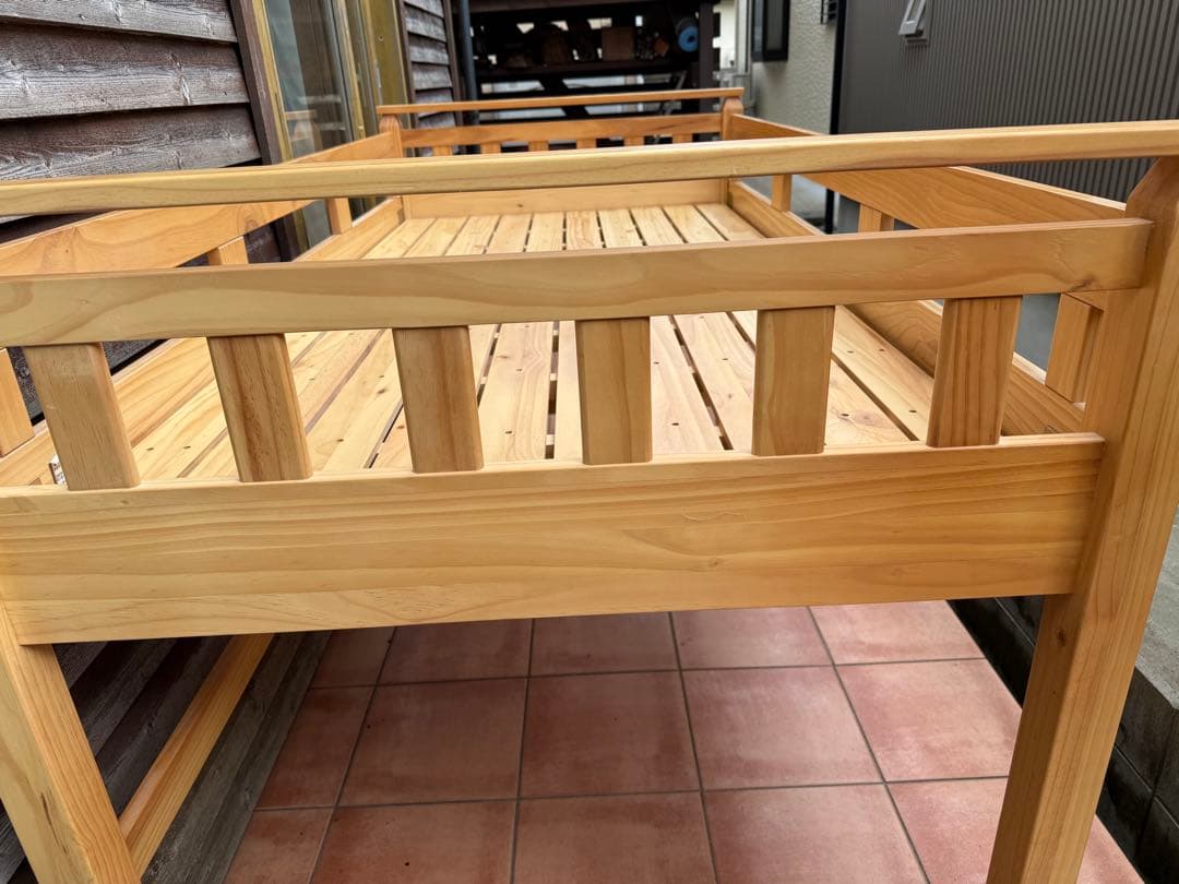 ロフトベッド　木製　シングル　ウッド