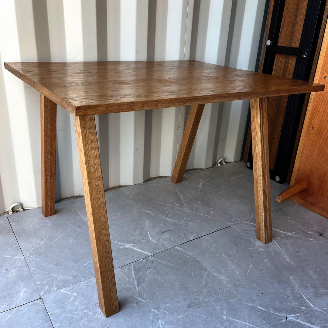 取付無料！ウニコ エレムト 北欧風天然木ブラウンダイニングテーブルw1000✨