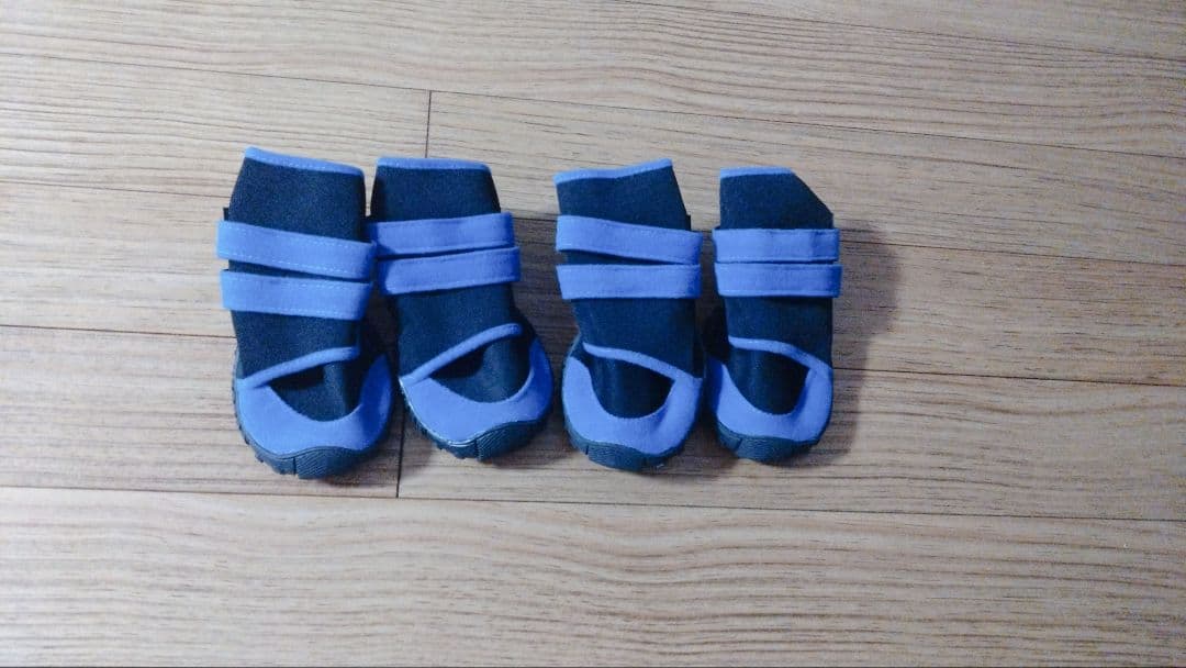 ドッグブーツ 肉球保護 犬 靴 くつ 犬用靴 ドッグシューズ 青 XXL