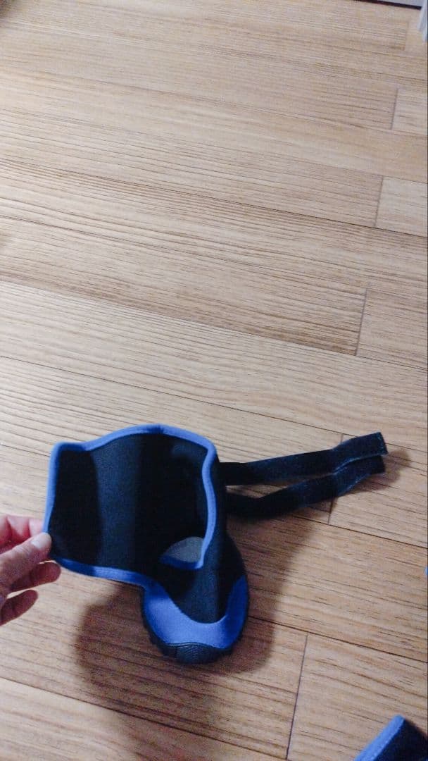 ドッグブーツ 肉球保護 犬 靴 くつ 犬用靴 ドッグシューズ 青 XXL