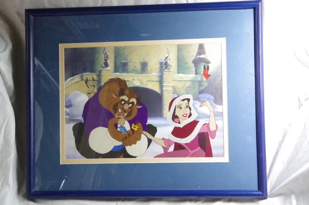 激レア！秘話あり　美女と野獣 原画 リミテッドエディション　橋本元首相と争奪戦